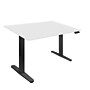 Mount-It! Dual Motor 48"W Electric Rectangular Adjustable Standing Desk, White/Black (MI-18120)~#|#~40D76808-3BAF-44FA-984FA1E2C3A57AD5_sc7