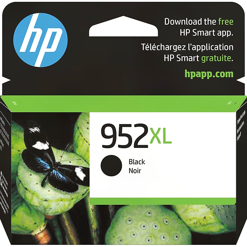 HP 952XL Black High Yield Ink Cartridge, Prints Up to 2,000 Pages (F6U19AN#140) image 1