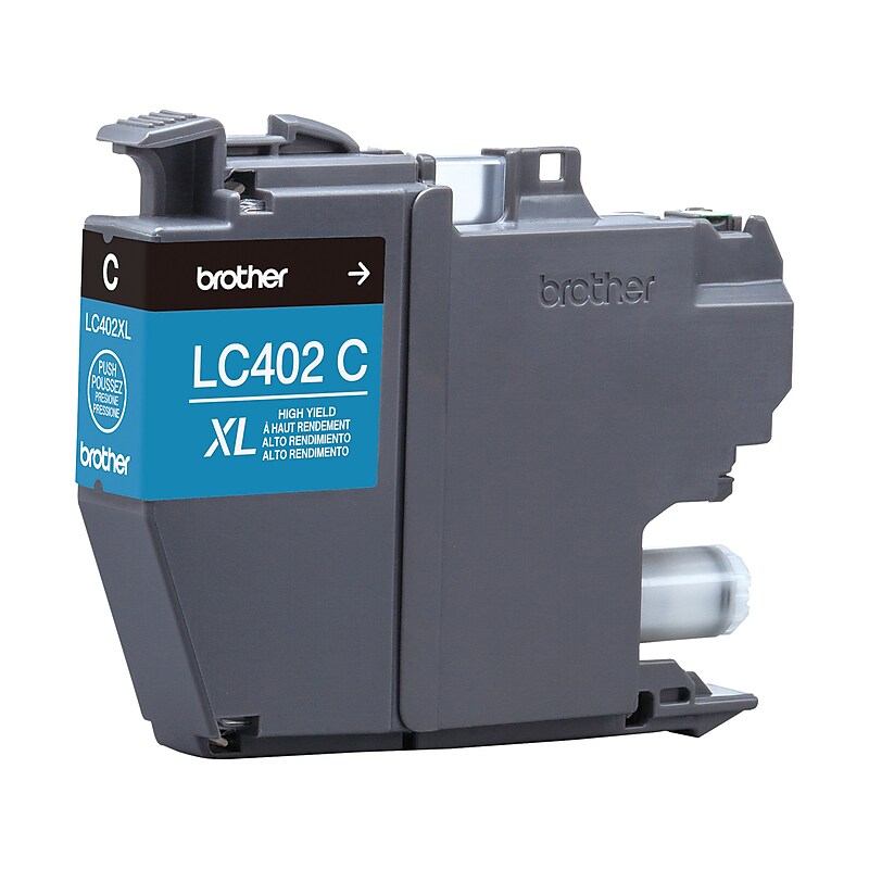 Brother LC402XL Cyan High Yield Ink Cartridge, Prints Up to 1,500 Pages (LC402XLCS) image 1