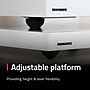 Fluance IB40 Turntable Isolation Base Anti-Vibration Wood Platform with Height Adjustable Feet and Bubble Level, White~#|#~40F17BB5-D6F4-4733-9FF4624158A25973_sc7