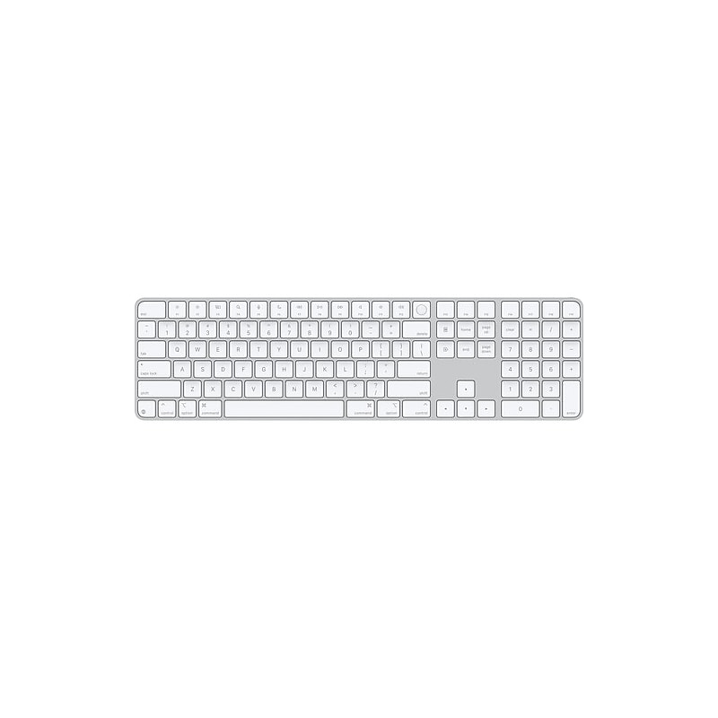 Apple Magic Wireless Keyboard With Touch ID, White (MXK73LL/A) image 1