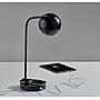 Adesso Emery SuperCharger Incandescent Desk Lamp, 19"H, with USB Port, Black (2624-01)~#|#~40F4D1FA-A6AA-4204-83758B1AC54E4F9C_sc7