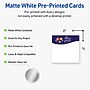 Avery Silver-Snowflakes Matte Blank Card, White, 120/Pack (S00-FK3)~#|#~4100C122-E6EC-4D5B-B38F27E443C2D4FC_sc7