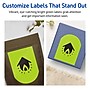 Avery Printable Decorative Edge Multipurpose Labels, 4.75" x 3.5", Bright Green, 80/Pack (94600)~#|#~4100EC05-41EC-4C66-A9E41D7AE930E6EB_sc7