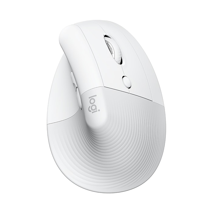 Logitech Lif Vertical Wireless Ergonomic Optical Mouse, Off-White