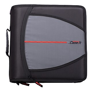 mayuページ③ Case It 3-Inch Mighty Zip Tab Zipper Binder, Blue, D-146