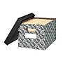 Bankers Box Stor/File Medium Duty 60% Recycled FastFold Corrugated File Box with Lid, Letter/Legal Size, Black/White, 4/Carton~#|#~4109C780-86A3-45DB-B01C3E579A08E80C_sc7