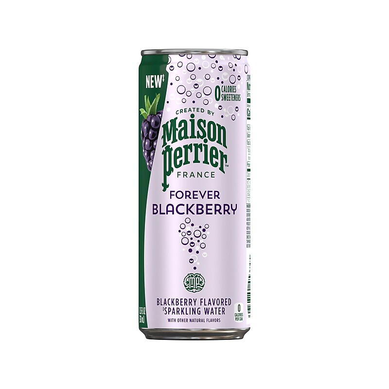 Maison Perrier Forever Blackberry Flavored Sparkling Water, 11.15 oz., 8 Cans/Box (12575301) image 1