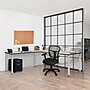 Regency Kee 60" L-Desk with 42" Return, Maple/Chrome (ML602442PLBPCM)~#|#~4110D61F-ABB5-482C-970D550BC79E0ED4_sc7