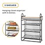 Whitmor 3-Shelf Hanging Closet Organizer, Black (6905-12085)~#|#~41178A40-4C67-4E3B-9EF0AC473214EEF5_sc7