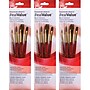 Princeton RealValue Mixed Media Natural Camel Variety Brush Set, Red, 4/Set, 3 Sets/Bundle (PBXPR9121-3)~#|#~4117DB51-0030-47EC-A1672B6CC7B4542D_sc7