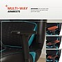 Sharper Image Algrove Comfort-X Ergonomic Swivel Executive Massage Chair, Black/Blue (60117-BLKBLU)~#|#~4119FD62-E34D-4CBF-864B32AC2C570B73_sc7