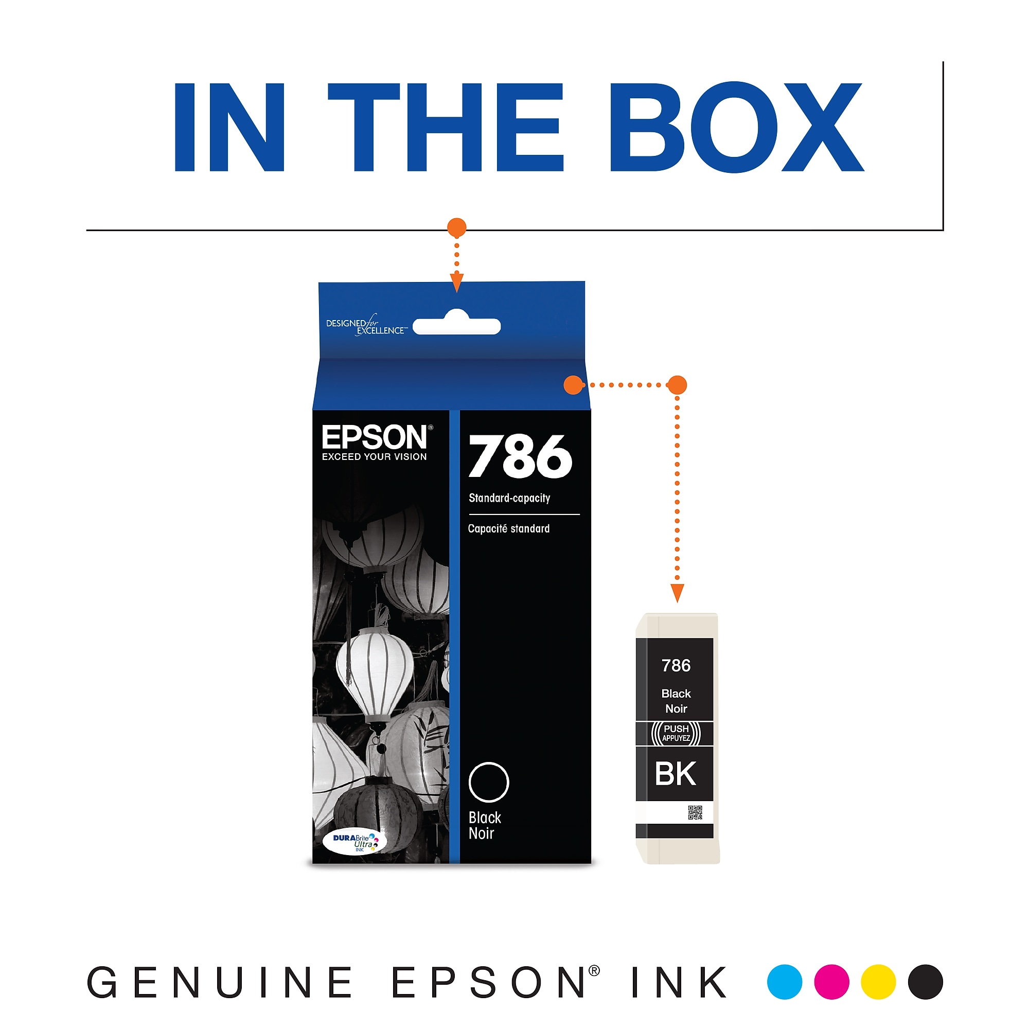 Epson T786 Black Standard Yield Ink Cartridge, Prints Up to 960 Pages (T786120-S) Sansujyuku sansujyuku.com