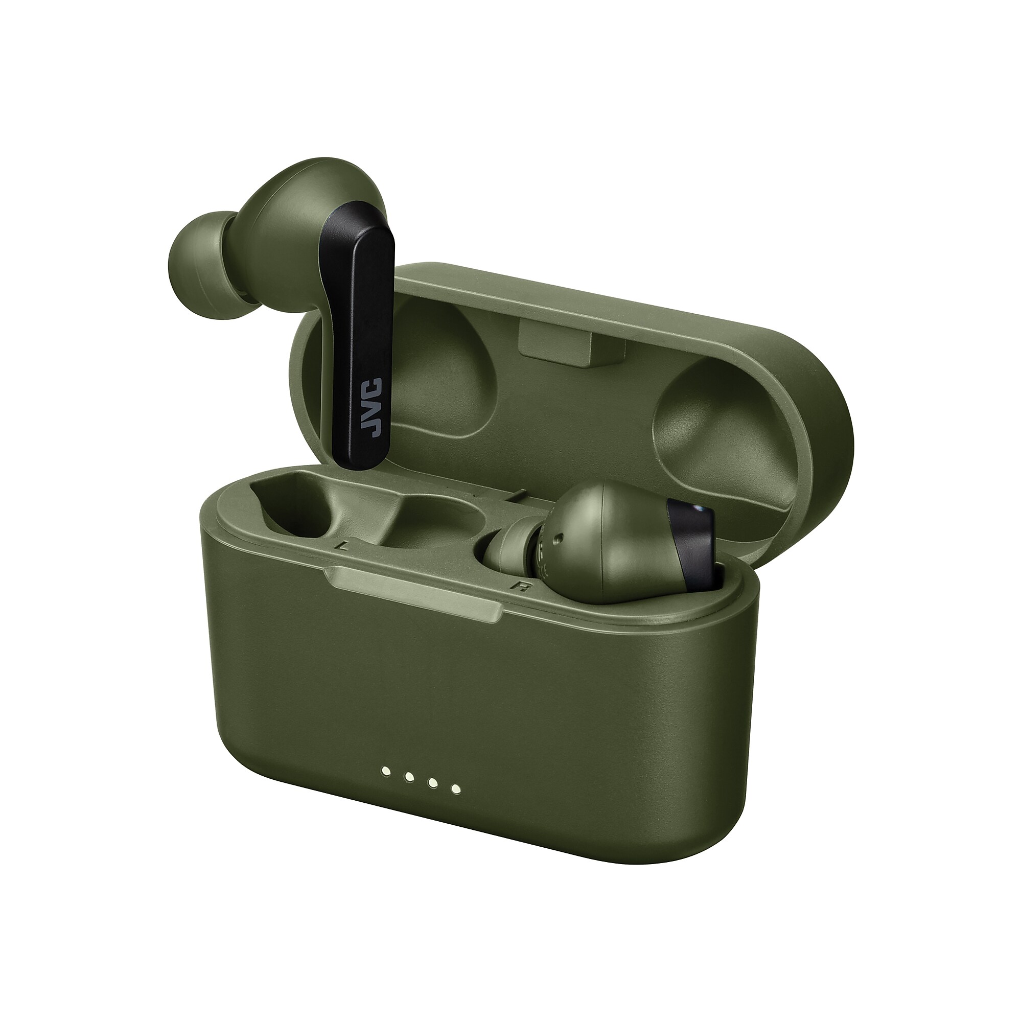 JVC RIPTIDZ True Wireless Earbuds with Charging Case, Bluetooth, Olive (HAA9TG) Sansujyuku sansujyuku.com