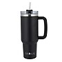 Brentwood Geojug Stainless Steel Double Walled Tumbler Cup, 40 oz., Black (CMB-1200BK)~#|#~41237A35-08FB-4AE4-9DD7BCE3CD17F90A_sc7