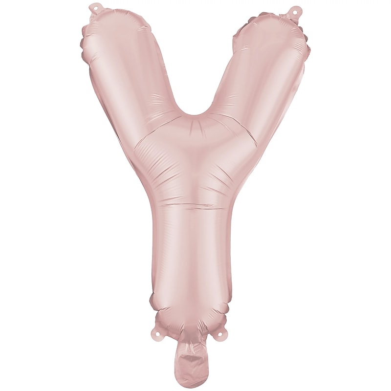 Party City 16" "Y" Foil Balloon, Dusty Rose (AM 1 100092-92) image 1