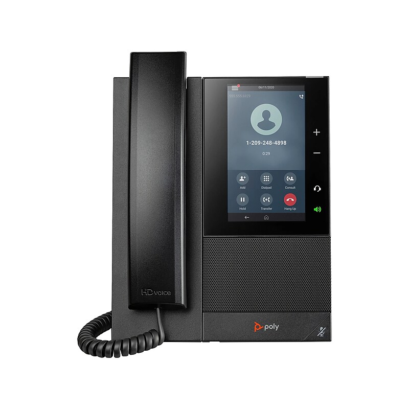 Poly CCX 500 Series 24-Lines VoIP Phone, Black (84C15AA#ABA) image 1