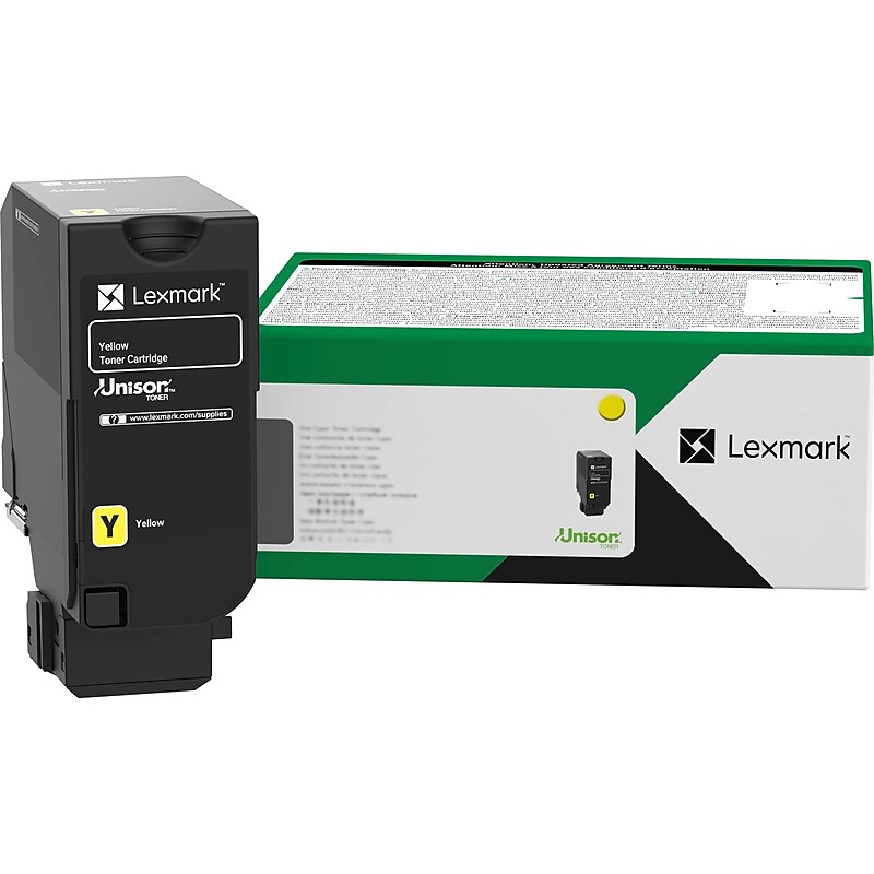Lexmark 71C1XY0 Yellow High Yield Toner Cartridge, Prints Up to 12,500 Pages image 1