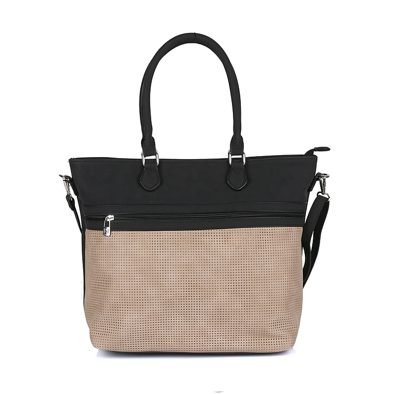 Karla Hanson AVA Faux Leather Tote Bag, Beige (72303BEIGE) image 1