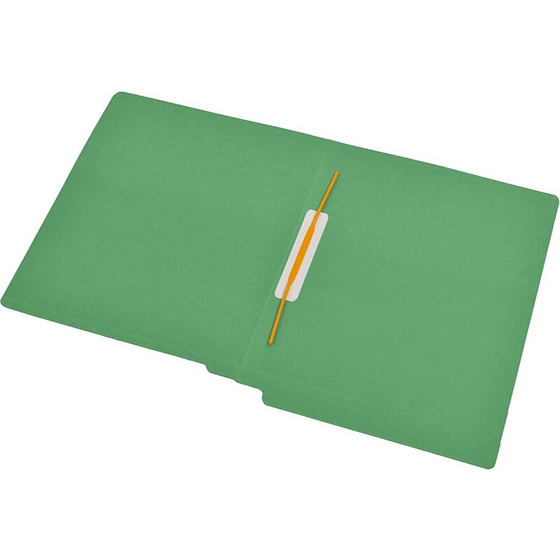 Medical Arts Press Reinforced End Tab File Folder, Straight Cut, Letter-Size, Green, 50/Box (S-09167-GRN) image 1