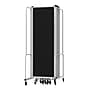 National Public Seating Robo Series 11-Panel Folding Mobile Room Divider, 72"H x 256"W, Black Fabric (RDG6-11PT10)~#|#~4139DE3C-76EA-4921-AE14D4F1B28A6109_sc7