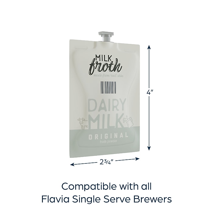 Alterra Flavia Real Milk Froth Freshpacks, Original Whole Milk