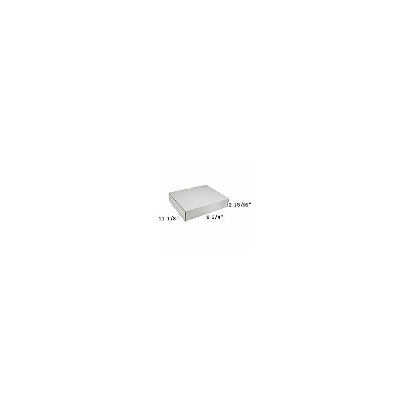 Partners Brand Corrugated Mailers, 11 1/8" x 8 3/4" x 2 5/16", White, 50/Bundle (M1182D) image 1