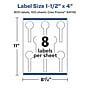 Avery Laser/Inkjet Decorative Edge Waterproof Multipurpose Labels, 4"  x 1.5", White, 800/Box (94116)~#|#~41448777-EAE9-41FE-8FE7C3BD0549E24A_sc7
