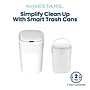 Nine Stars Plastic Motion Sensor Trash Cans, White, 2/Pack (CB50-36/12-36WH)~#|#~41456D91-BDBC-4313-B4BF8DFCECC47ED8_sc7