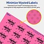 Avery Laser/Inkjet Rectangle Multipurpose Labels, 1" x 1.5", Bright Pink, 2560/Box (94219)~#|#~4147A388-5C35-4DB8-AAD448ECB63141F3_sc7
