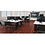 VersaDesk 60"W Basic Computer Table, White/Black (BCT6024-BW)~#|#~414A0E29-B52A-4D79-B17342AE503728F1_sc7