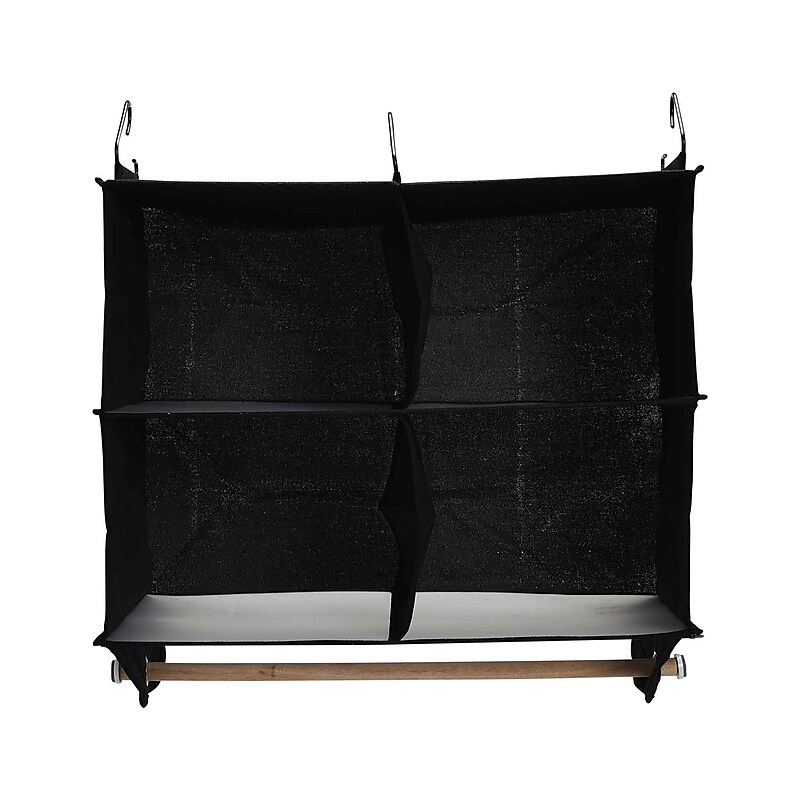 Household Essentials Hanging Organizer, 4 Pocket with Hangbar (7600-1) image 1