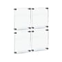 Azar Sign Holder, 8.5" x 11", Wall Mounted, Silver Acrylic, 4/Pack (105514-SLV-4PK)~#|#~41507A0B-3368-47C9-B62FAC93BC4990EB_sc7