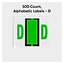 Smead BCCR Labels File Folder Label, D, Light Green, 500 Labels/Pack (67074)~#|#~4155F52C-E23A-4251-A73460588DED775F_sc7