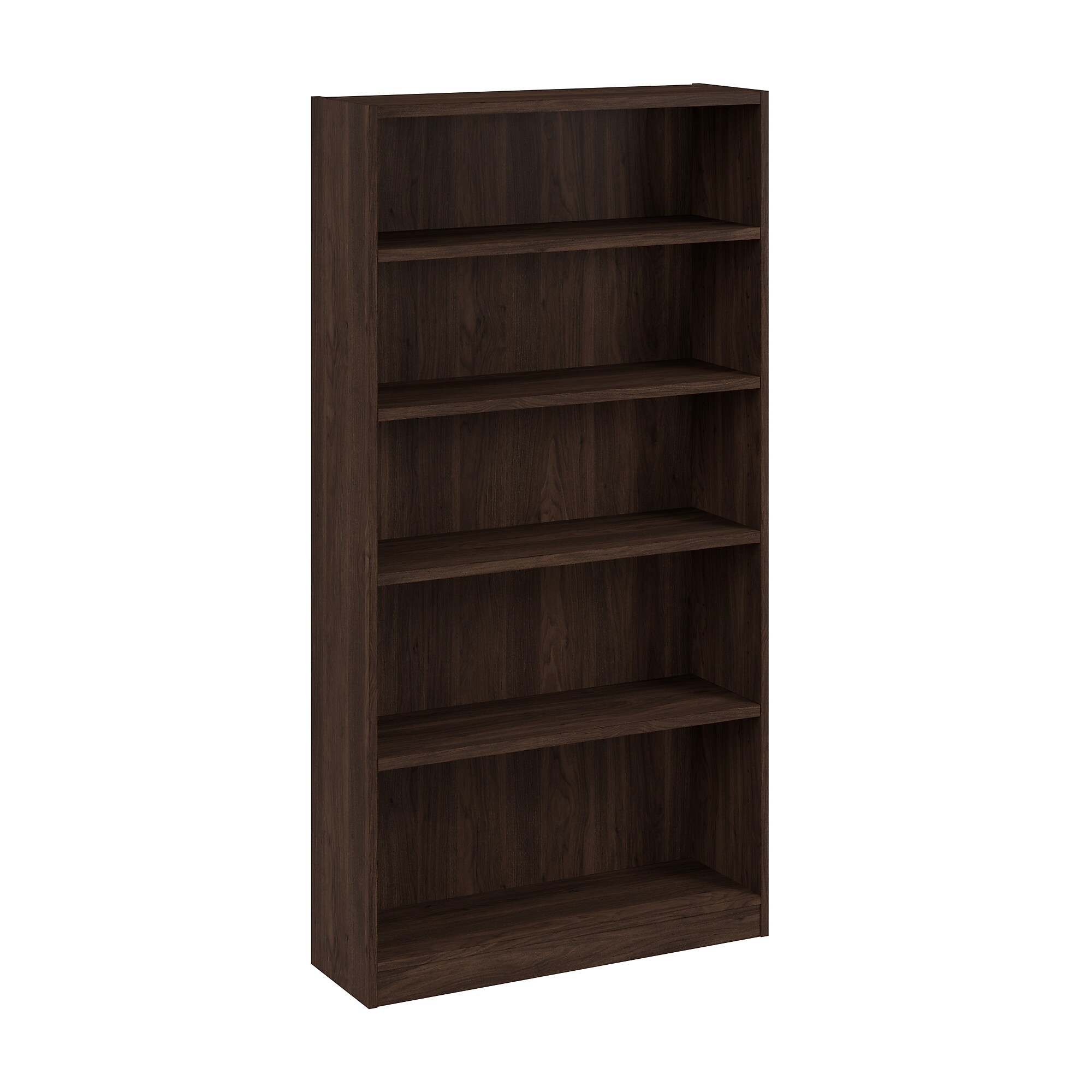 Bush Business Furniture Vista Tall 5 Shelf Bookcase, Black Walnut (VSB12453-Z) Sansujyuku sansujyuku.com