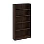 Bush Business Furniture Vista Tall 5 Shelf Bookcase, Black Walnut (VSB12453-Z)~#|#~4157FA6E-8298-4AAD-9379777F8F858F77_sc7