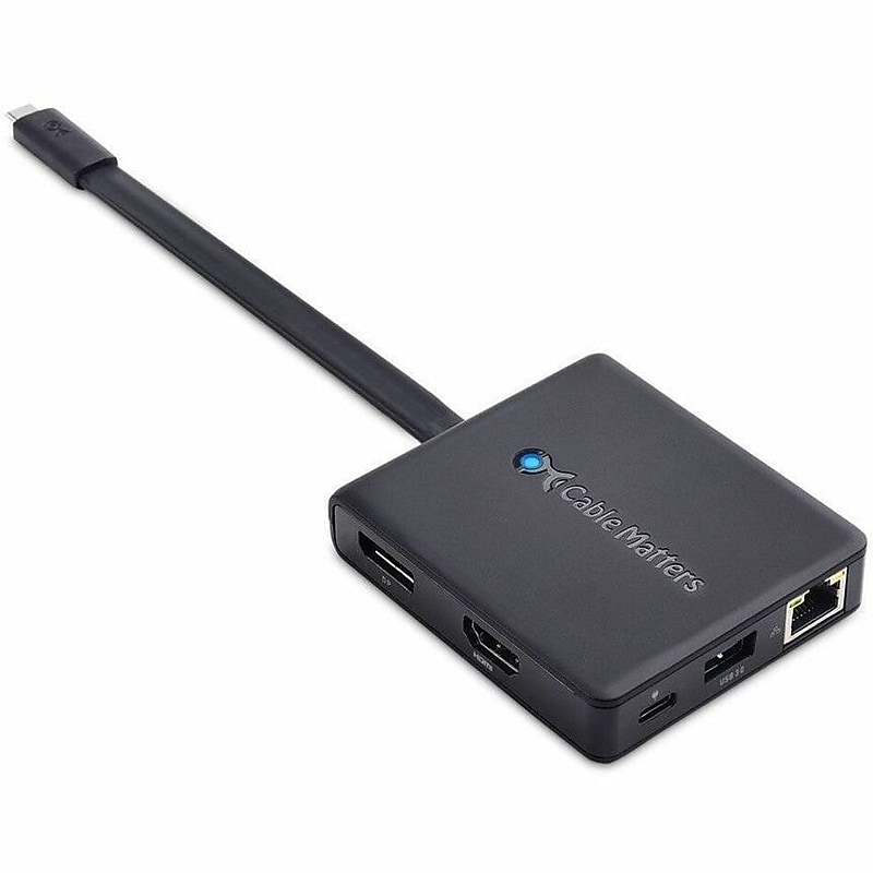 Cable Matters USB-C to HDMI/VGA/DP Multiport Adapter (201431-BLK) image 1