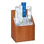 AdirOffice 12-Slot Roll File, 22"H x 12"W x 15"D, Walnut (627)~#|#~415BAB56-1426-4F50-A1EEDEF3BA2E9055_sc7