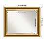 Amanti Art Parlor Gold Frame Wall Mirror, 27.75" x 33.75" (A42674593566)~#|#~415D3154-9C38-4282-BFB59E607594A335_sc7