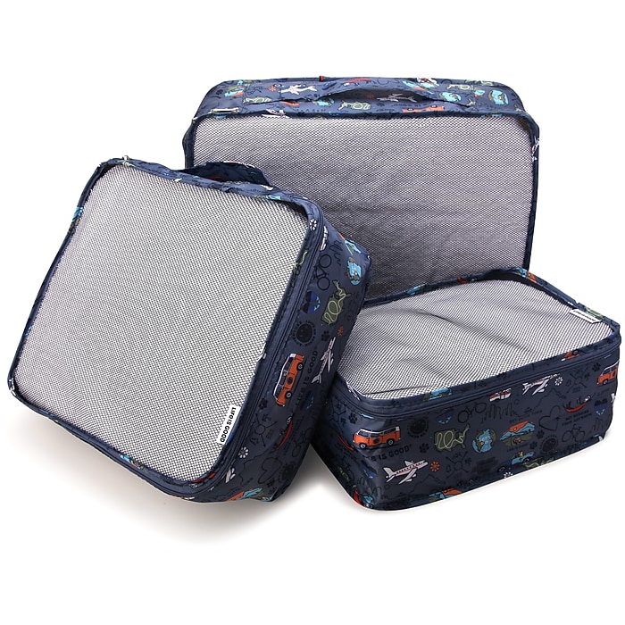 Life is Good 6-Piece Polyester Packing Cube Set, Multicolored