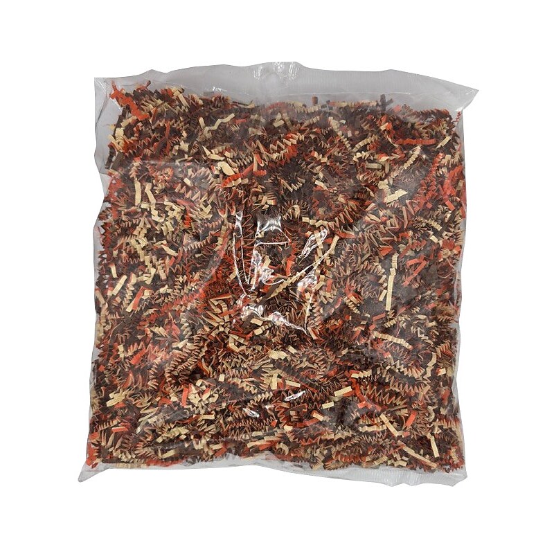 Spring Fill Pumpkin Scented Crinkle Paper, 1lb., Brown/Orange (FGR0020) image 1