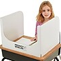 Classroom Products Foldable Cardboard Freestanding Privacy Shield, 13"H x 20"W, White, 20/Box (WS1320 WH)~#|#~4163C495-1596-4B31-B2CADBE284D031E1_sc7