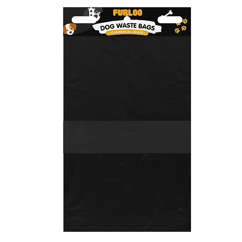 Furloo Heavy Duty Pet Waste Disposal Bags, 2 Gallons, Black, 1000 Total Bags (FLO21-10) image 1