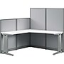 Bush Business Furniture Office in an Hour 63"H x 65"W L-Shaped Cubicle Panel Workstation, Pure White (WC36194-03K)~#|#~4168DF6A-D961-4329-BCB467DB4033ABAB_sc7
