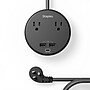 Staples TECH 2-Outlet 3-USB Port Surge Protector, 5', 500 Joules, Black (ST62772)~#|#~41773F3C-1397-4FD7-9C6CDDB75442F9EE_sc7