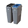 CleanRiver LeanStream Plastic Dual-Stream Recycling Station, 46 Gallon, Gray (LS2-001)~#|#~417D01FF-B0BB-4428-8F052D2515E7A327_sc7