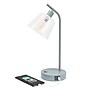 Simple Designs Sleek Essentials LED Desk Lamp, 15.75", with USB Ports, Gray (LD1074-GRY)~#|#~417D9292-9B9C-4427-8735B18E97AE0760_sc7