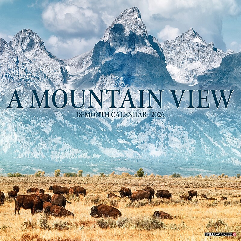2026 Willow Creek Mountain View 12" x 12" Monthly Wall Calendar (52044X) image 1