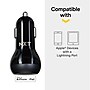 NXT Technologies™ USB-C/USB-A Car Charger with Lightning Cable for iPhone/iPad, Black (NX60453)~#|#~41811158-F66C-4E61-896CCD1E669118FB_sc7