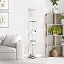 Simple Designs Etagere Organizer Storage 62.5" Floor Lamp with 2 USB Charging Ports and 1 Charging Outlet, White (LF2010-WHT)~#|#~41818BB5-259B-4D9D-8DF6C29DA99137B0_sc7